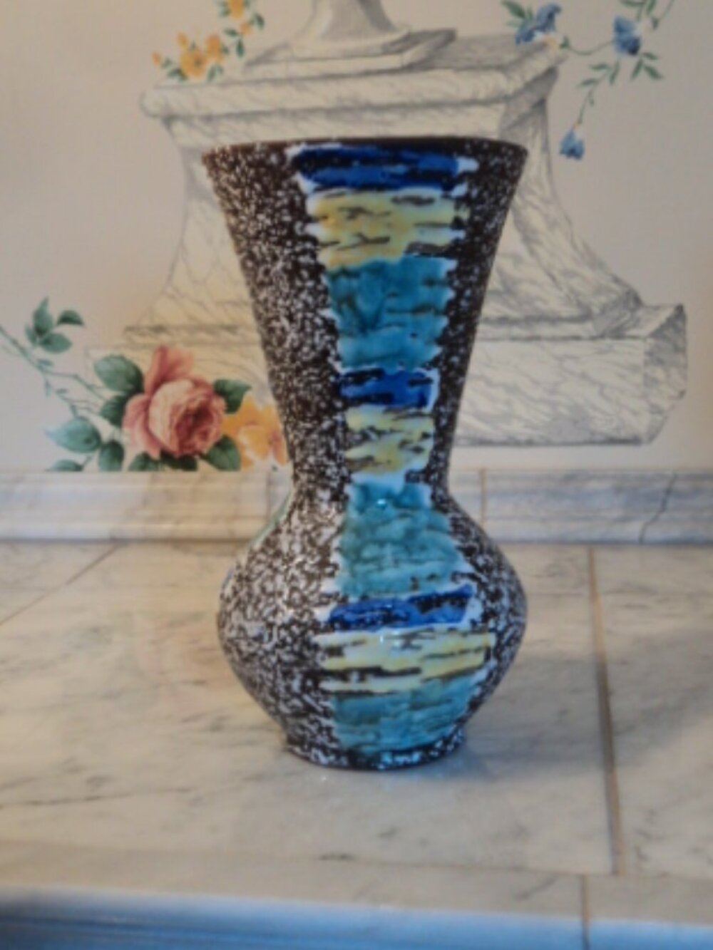 Vintage CARSTENS Tonnieshof West Germany  Art Pottery Vase 1960s